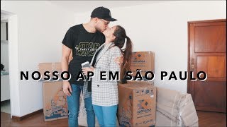 TOUR PELO APARTAMENTO NOVO  Diário da Mudança 02 [upl. by Anyad]