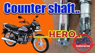 How to change counter shaft in hero honda  shubham motors  4k video [upl. by Pollie30]