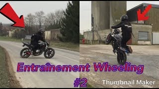 ENTRAINEMENT WHEELING EN 50 CC  2 UN GENOU SUR LA CELLE [upl. by Attenyl]