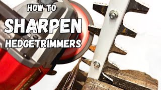 How to Sharpen amp Clean Your Hedgetrimmer Blades the Easy Way [upl. by Ssegrub511]