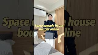 Space capsule house bought online etonghousetinyhome resorts capsule airbnb tinyhouse [upl. by Merrell]