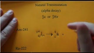 Writing Alpha Decay Nuclear Equations [upl. by Ardnat]