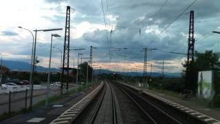 HD720cam  Führerstandsmitfahrt  Herbolzheim  Baustelle Riegel  Denzlingen [upl. by Osnofledi819]