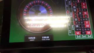 £100 spins Roulette FOBT Big Win maximum bet at William Hill [upl. by Ahdar]