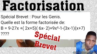 Factorisation  spécial Brevet factorisation 3eme TD5 indiamaroo movies [upl. by Chaker]