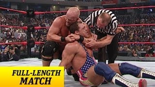 FULLLENGTH MATCH  Raw  Kurt Angle vs Steve Austin  WWE Championship Match [upl. by Nayr]