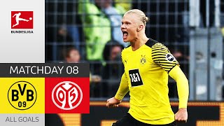 Haaland Brace Seals the Deal  Borussia Dortmund  1 FSV Mainz 05 31  All Goals  Matchday 8 [upl. by Gladstone]