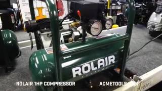 QUIETEST AIR COMPRESSOR Rolair 1 HP Ultra Quiet Oil Less Compressor [upl. by Noskcire]