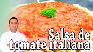 Salsa de tomate italiana  Recetas de cocina [upl. by Aissyla]