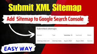 how to add a sitemap to google search console  Submit XML Sitemap to Google Search Console EASY WAY [upl. by Adiuqal50]