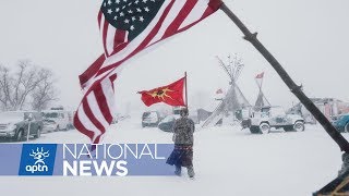 Photographer wins award for photos of Dakota Access pipeline protest  APTN News [upl. by Leraj]