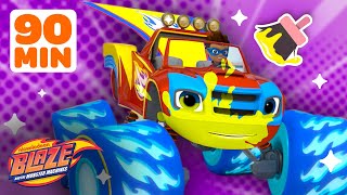 Makeover Machines 43 w Superhero Blaze  Games for Kids  Blaze and the Monster Machines [upl. by Inahpit]