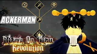 PRO ACKERMAN BUILD IN AOT REVOLUTION [upl. by Eelanna728]