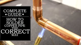 How to Solder Copper Pipe The CORRECT Way  GOT2LEARN [upl. by Kcirdlek]