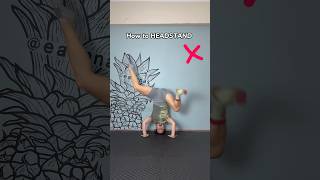 How to HEADSTAND Easy 🔥👍 gymnast howto gymnasty acrobatics yoga tips tutorial [upl. by Ecam]