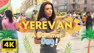 Walking Tour in Yerevan Armenia 🇦🇲  A Summer Day  July 2024  4K 60FPS [upl. by Leay733]