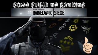 RAINBOW SIX SIEGE  DICAS para subir de RANK [upl. by Akcimahs183]