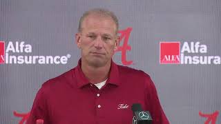 Alabama Football Hosts News Conference after Losing to Vanderbilt [upl. by Paucker]