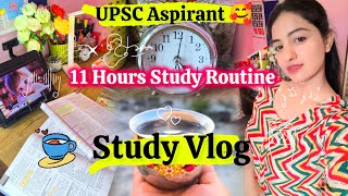 Study Vlog🥰 A Day in the Life of IAS Aspirant 🥰  Pooja Rangra ❤️  Back on Track [upl. by Rector]