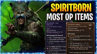 Diablo 4 SpiritBorn Most Overpowered Items  Combos in GAME  Vessel of Hatred Spirit borne Guide [upl. by Lamar792]