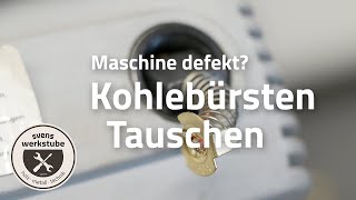 Motor Kohlebürsten tauschen  Einfache Reparatur von Maschinen [upl. by Ermentrude586]