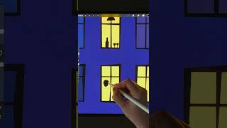 Such different windows in procreate asmr procreate shorts [upl. by Airbmac]