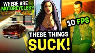 ONE THING THAT TOTALLY SUCKS IN EACH PART OF GTA [upl. by Zetnwahs587]