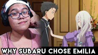 WHY SUBARU CHOSE EMILIA Theory amp Speculation  ReZERO Starting Life in Another World [upl. by Acceber]