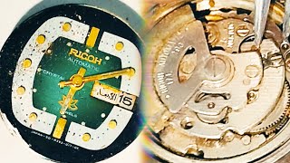 Ricoh automatic movement dismantle watchrepair watchservice watchrestoration [upl. by Adnalue]