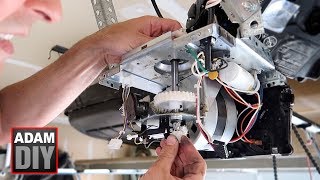 How to change the gear and sprocket in a garage door opener  LiftMaster Chamberlain [upl. by Westerfield]