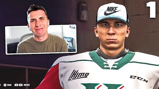 NHL 22 BE A PRO 1 quotTHE 1 GOALIE PROSPECT IN 60 YEARSquot [upl. by Helsa]