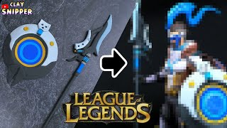 League of Legends Pulsefire Pantheon quot Spear and shield quot Clay art teaser [upl. by Ynwat]