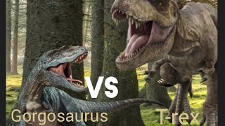 Trex vs Gorgosaurus Dino battle [upl. by Lily843]