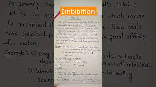 What is imbibition biology physiology botany shortsfeed shorts viral trending [upl. by Halladba894]