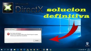 Solucion del ERROR al Instalar DirectX  DXErrorlog y DirectXlog [upl. by Lorn656]