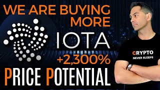 BUYING MORE IOTA Coins With 2300 Potential  IOTA CRYPTO NEWS amp IOTA Price Prediction 2024  2025 [upl. by Mittel]