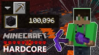 I Mined 100000 Blocks in Hardcore Minecraft 18 [upl. by Ahtibat]