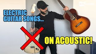 Electric Guitar Songs On Acoustic [upl. by Googins897]