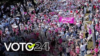 ¿Por qué la marea rosa apoya a Xóchitl Gálvez  Voto24 [upl. by Annaillil]