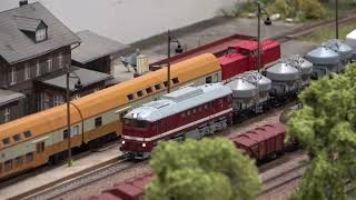 Wundervollle Modellbahn Anlage mit viel Güterverkehr  Modelleisenbahn amp Eisenbahnfreunde Halle [upl. by Namlak]