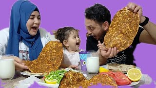 LAHMACUN MUKBANG🌯Yandım Dedikçe Buz Gibi Ayran🥛Edalı Cilveli Lahmacun😁 [upl. by Jedidiah539]