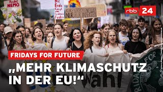 Vor der EUWahl Tausende bei Klimademo in Berlin [upl. by Gottfried]