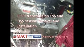 6F50 transmission TSS and OSS sensor removal and installation [upl. by Catlaina]