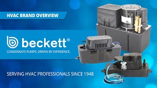 Beckett Corp  HVAC Condensate Pump Products Overview [upl. by Elson]