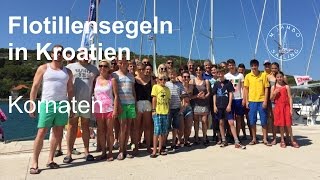 Flottillensegeln in Kroatien im Juli 2015 1 Teil KornatenRoute [upl. by Eneli]