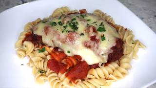 HOW TO MAKE CHICKEN PARMESAN  EASY RECIPE [upl. by Laertnom750]