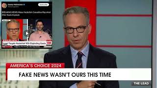 CNNS Jake Tapper Issues Statement on Viral Exploding Goats Story [upl. by Aneda]