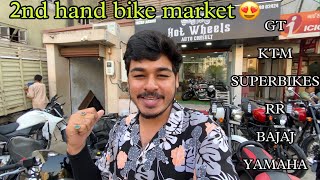 Cheapest Used Bike Market In Ahmedabad  400cc under 1 lakh 😱 2nd Hand Bike Market  Superbikes 🔥 [upl. by Gautious632]