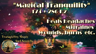 HEALING FREQUENCIES FOR PAIN Beautiful Visuals Music amp Water Sounds Relieve Anxiety Deep Sleep [upl. by Fatsug]