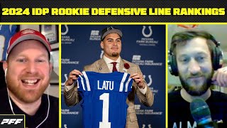 2024 IDP Rookie Defensive Line Rankings  PFF Fantasy Podcast [upl. by Akina]